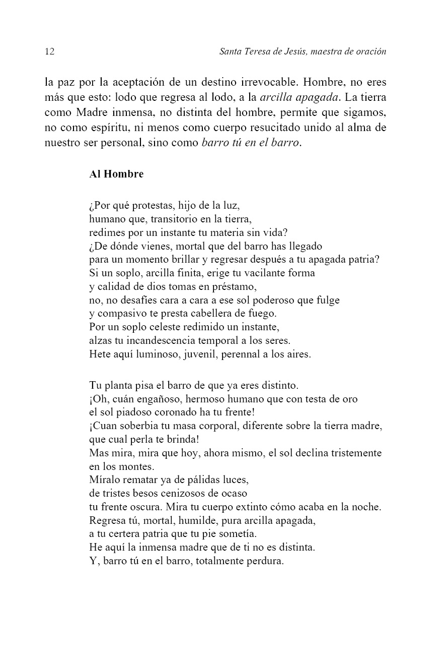 Poema "Al Hombre" de Vicente Alexandre